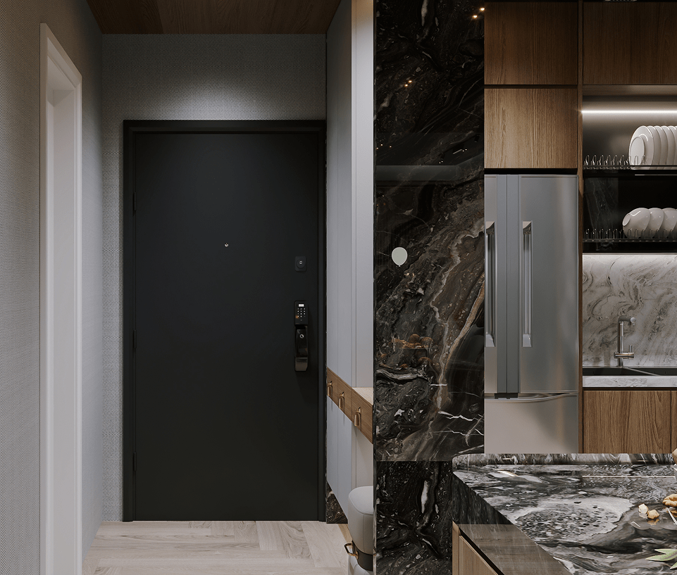 modern-apartment-entrance-with-elegant-kitchen-marble-finishes 1-min modern-apartment-entrance-with-elegant-kitchen-marble-finishes 1-min